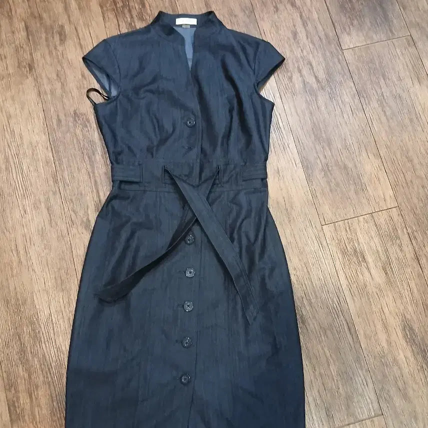 [BUNJANG] Calvin Klein Denim Belted Dress Size 55 / 캘빈클라인 데님 벨트 원피스 55사이즈