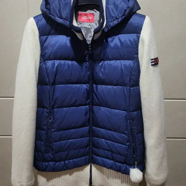 [BUNJANG] Phantom Windproof Knit Down Padding Zip-up Women's 95 / 팬텀  방풍니트다운패딩집업  여성95