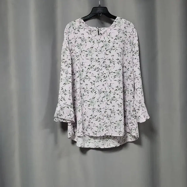 [BUNJANG] V-Neck Floral Pattern Blouse / 브이넥 플로럴패턴 블라우스