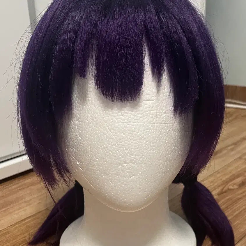 [BUNJANG] Purple Wavy Medium-Length Wig - Manami Okuda Assassination Classroom Cosplay / 보라색 지짐 중단발 가발 암살교실 오쿠다 마나미 코스프레