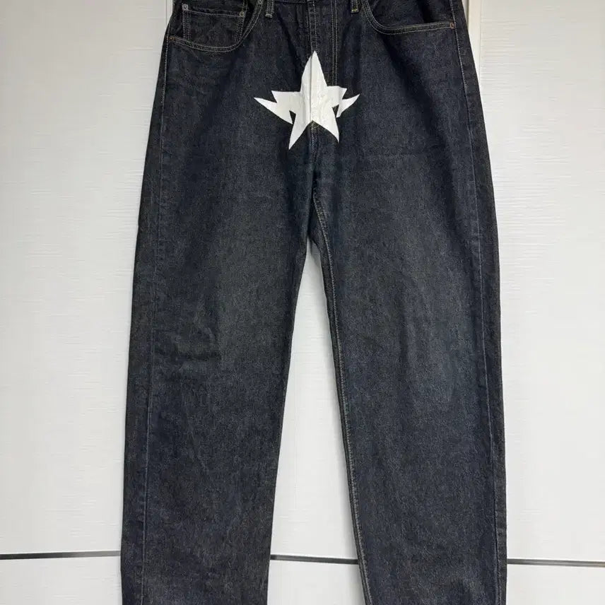 [BUNJANG] Bape-Inspired Custom Levi's Denim Jeans / 베이프 맛 리바이스 커스텀