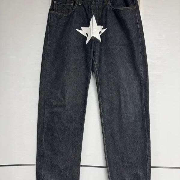 [BUNJANG] Bape-Inspired Custom Levi's Denim Jeans / 베이프 맛 리바이스 커스텀