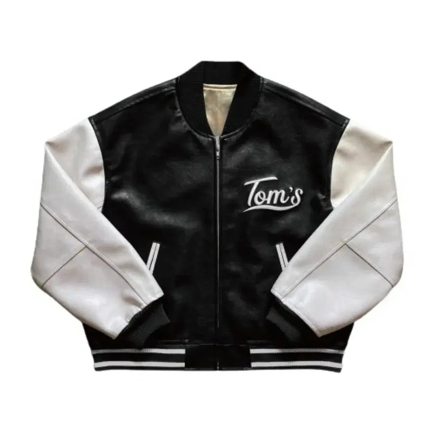 [BUNJANG] TOMSVERSE VARCITY BLACK Varsity Jacket / 톰스벌스데이 VARCITY BLACK 바시티 자켓 블랙 2