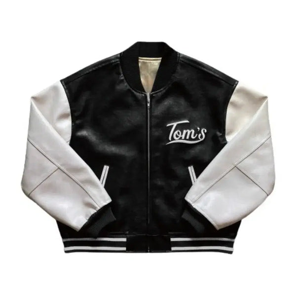 [BUNJANG] TOMSVERSE VARCITY BLACK Varsity Jacket / 톰스벌스데이 VARCITY BLACK 바시티 자켓 블랙 2