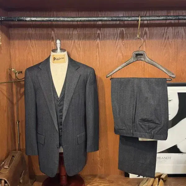 [BUNJANG] Ralph Lauren Wool 3-Piece Suit (Size 100) / 랄프로렌 3피스 수트 100