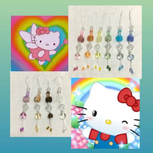 [BUNJANG] Rainbow Kitty Keychain / 무지게 키티 키링