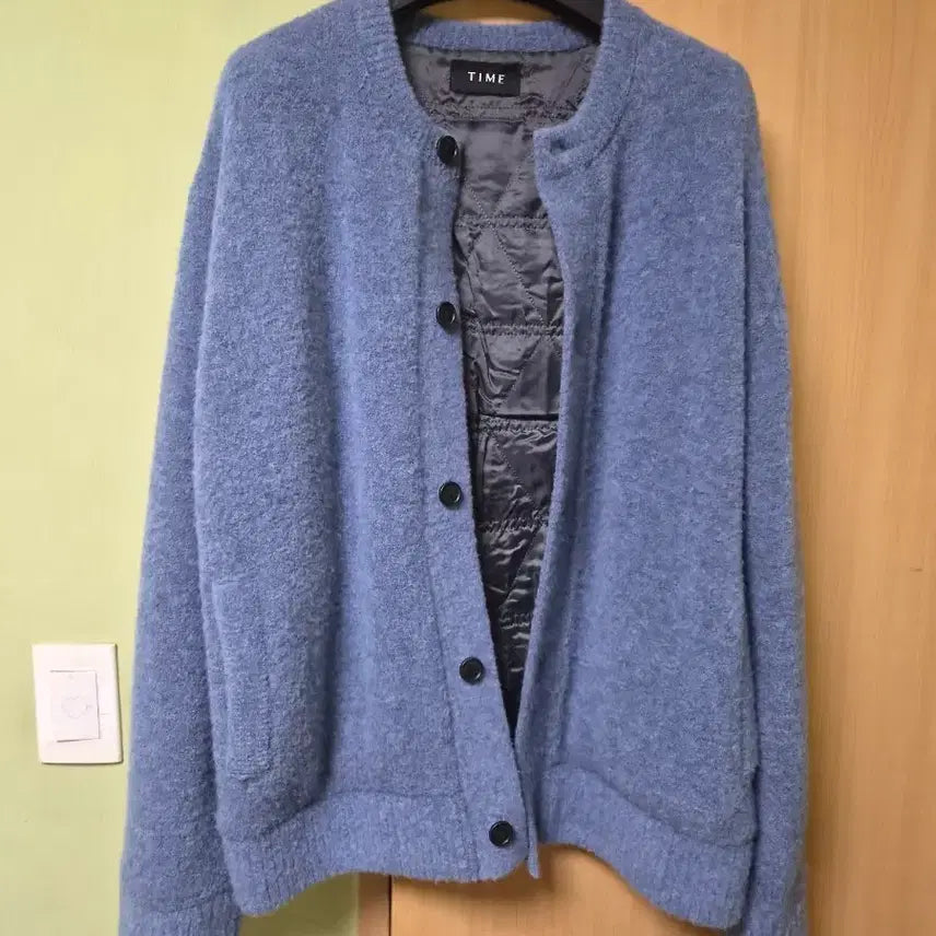 [BUNJANG] Time Homme 25FW Wool Blend Cardigan Blue / 105 25fw 타임옴므 가디건 블루