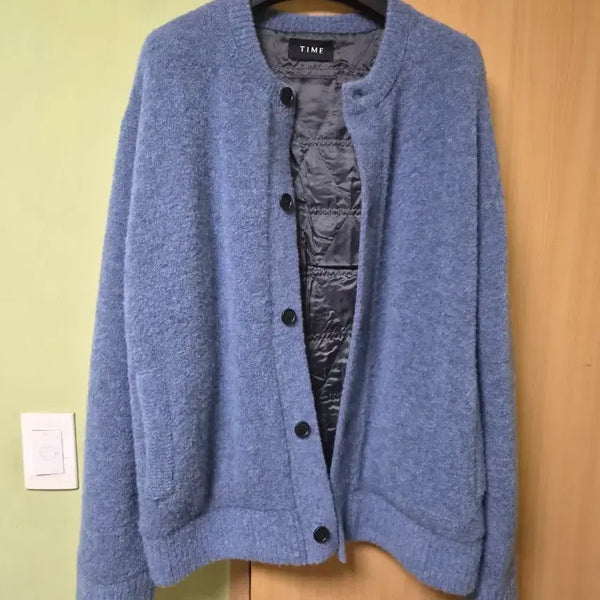 [BUNJANG] Time Homme 25FW Wool Blend Cardigan Blue / 105 25fw 타임옴므 가디건 블루