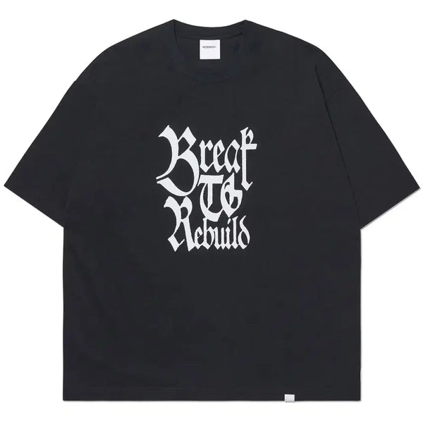[BUNJANG] No Manual REBUILD T-Shirt - Black / 노매뉴얼 REBUILD T-SHIRT - BLACK 반팔 티셔츠 L