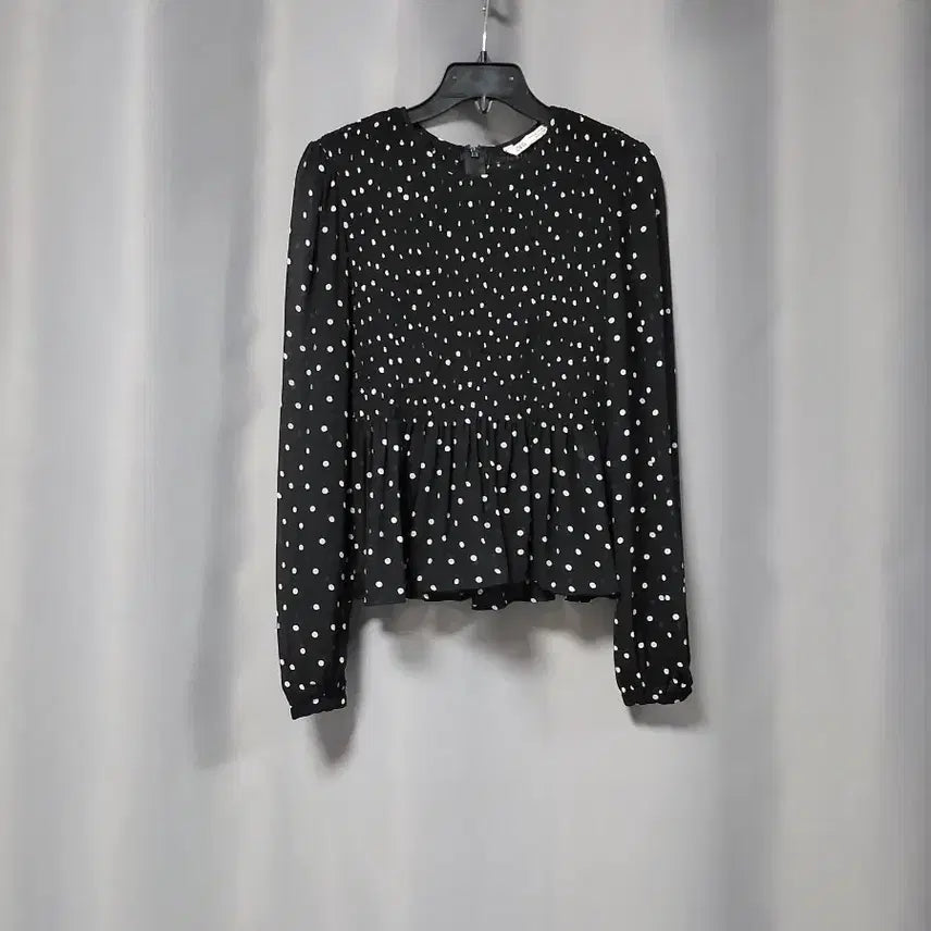 [BUNJANG] Zara Polka Dot Banding Blouse / 자라 도트 밴딩 블라우스
