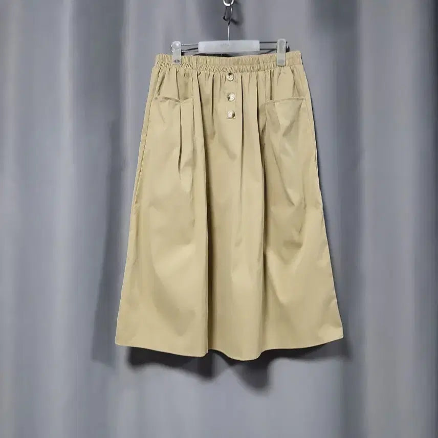 [BUNJANG] Pocket Button Point Skirt / 포켓 버튼 포인트 스커트