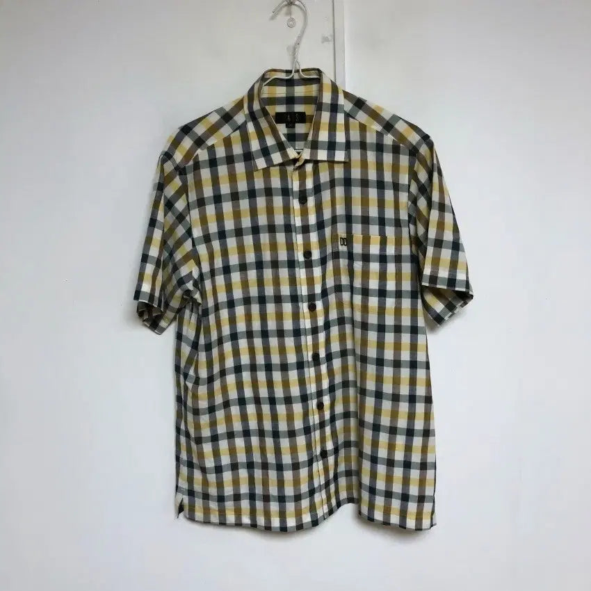 [BUNJANG] Daks Men's Short Sleeve Shirt / 닥스 남성 반팔 셔츠 100L@9918