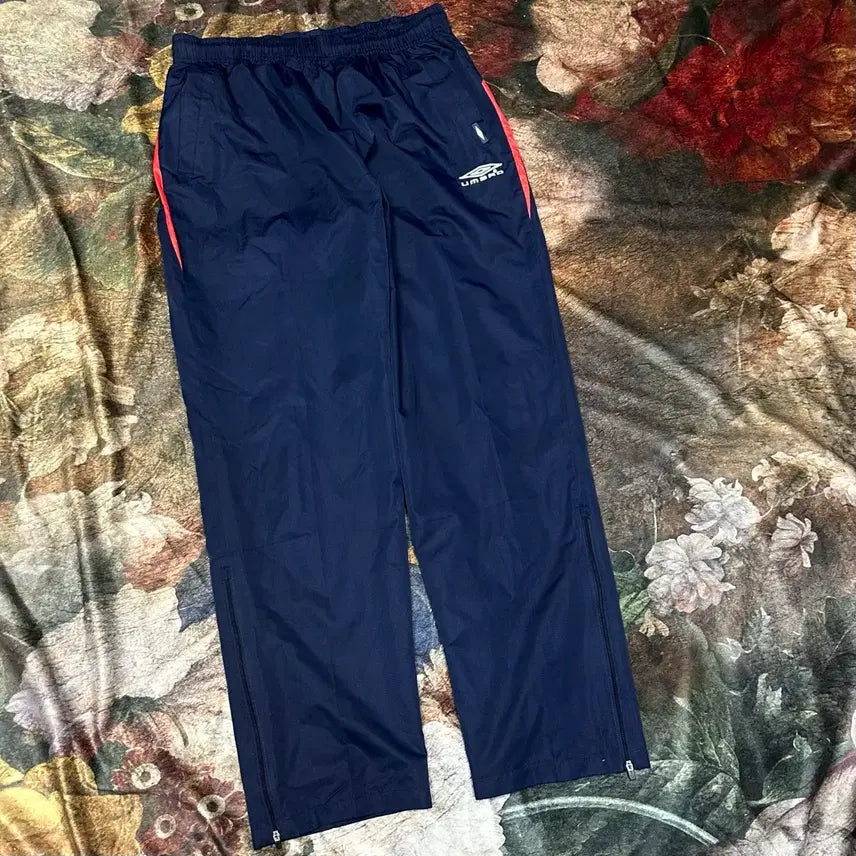 [BUNJANG] Umbro Old School Red Sideline Navy Track Pants L / 엄브로 올드스쿨 레드 사이드라인 네이비트랙팬츠 L