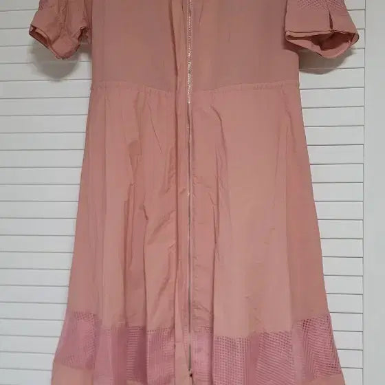 [BUNJANG] Rollerlotta Short Sleeve Long Dress Pink Size 85 / 로라로라 반팔 자켓 롱원피스 핑크 85
