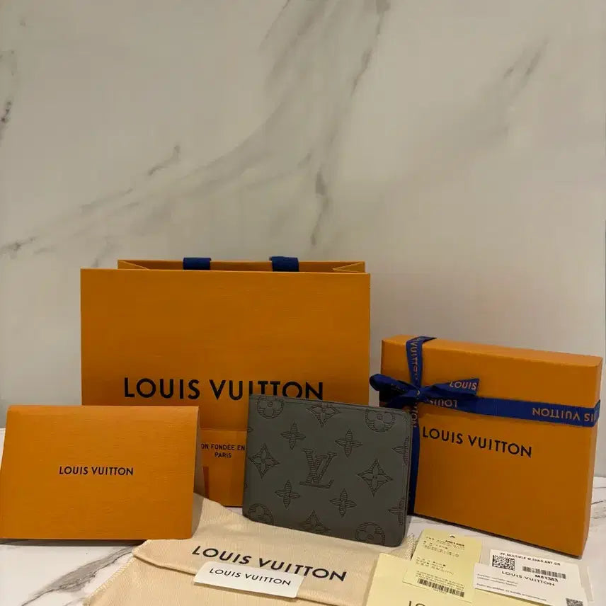 [BUNJANG] Louis Vuitton Multiple Wallet Anthracite Calfskin / 루이비통 반지갑
