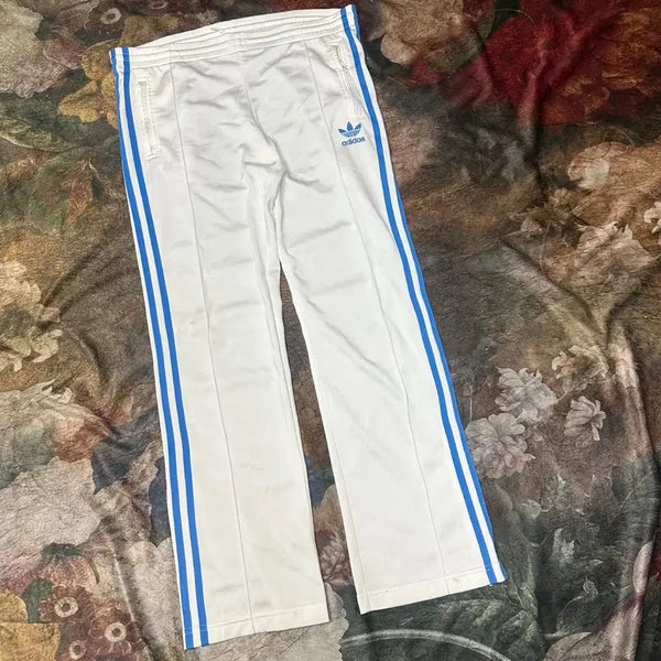 [BUNJANG] Adidas Beckenbauer Sky Blue Track Pants S / 아디다스 베켄바우어 스카이블루삼선 화이트트랙팬트 S