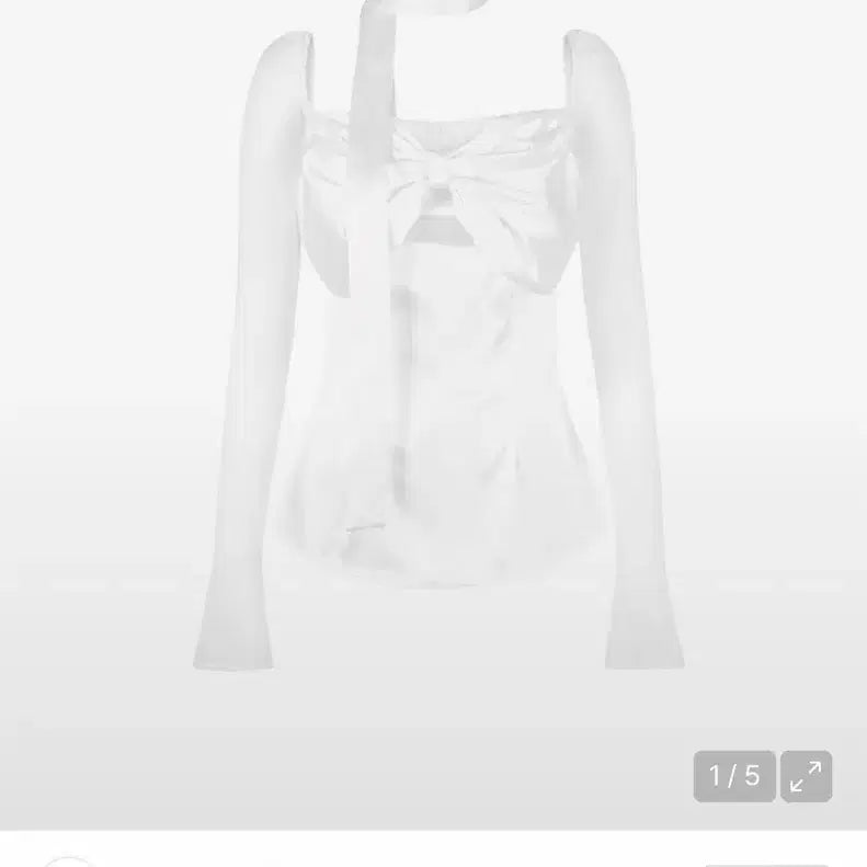 [BUNJANG] Gohi Hilda Silky Swan Blouse (White) - Old Version / 교환) 고희 힐다 실키 스완 블라우스 화이트 구버전