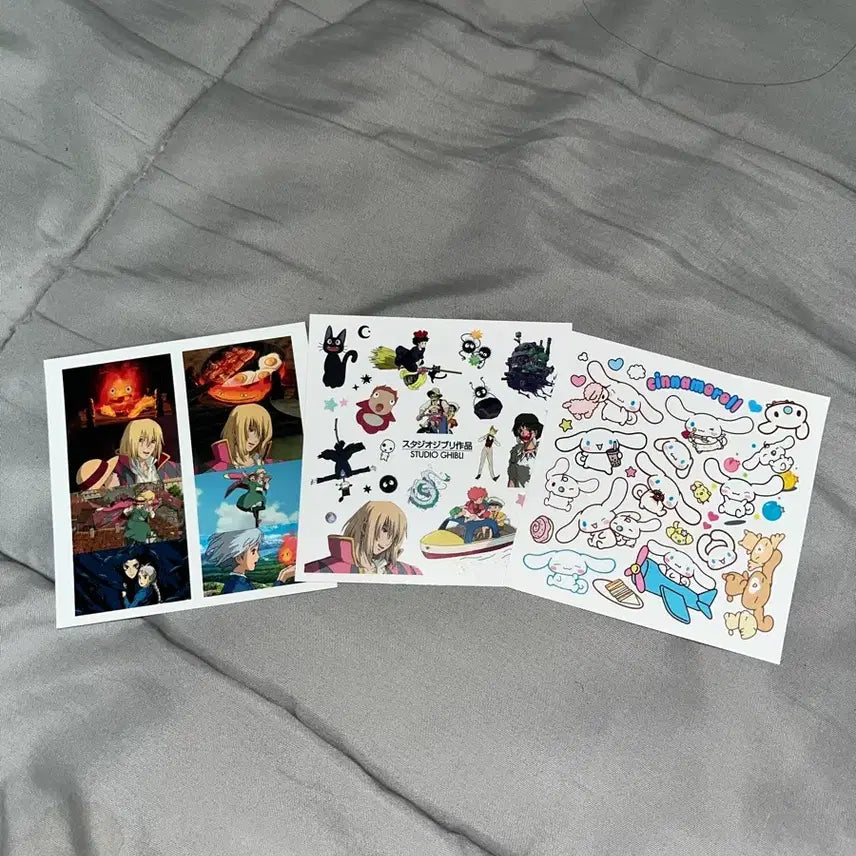 [BUNJANG] Howl's Moving Castle & Cinnamoroll Sticker Set / 하울 스티커, 시나모롤 스티커