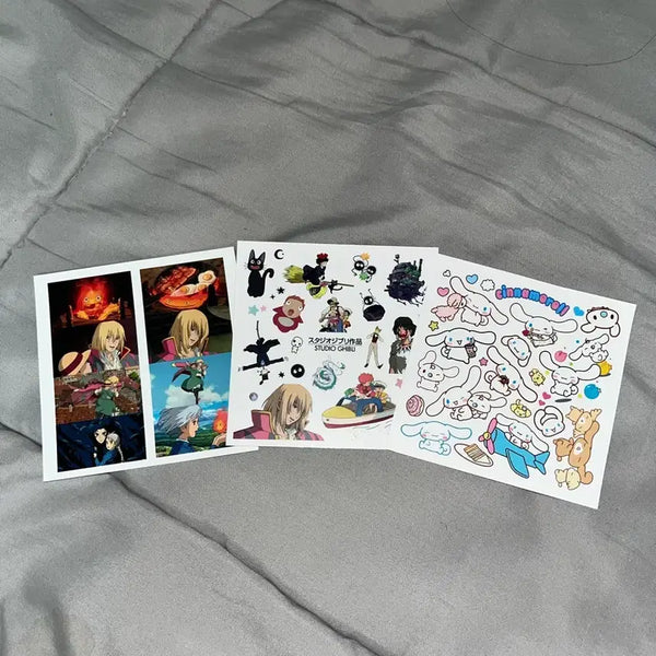 [BUNJANG] Howl's Moving Castle & Cinnamoroll Sticker Set / 하울 스티커, 시나모롤 스티커