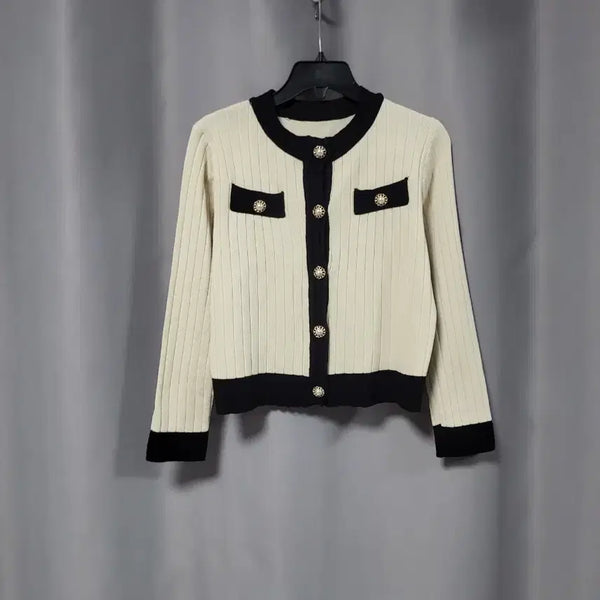 [BUNJANG] Colorblock Cardigan / 배색 가디건