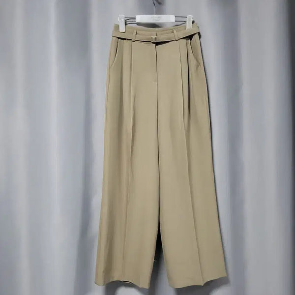 [BUNJANG] Two Pleats Wide Slacks / 투 핀턱 와이드 슬랙스