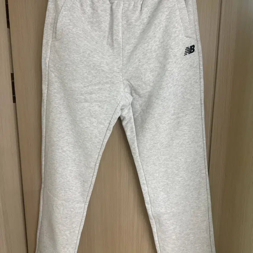 [BUNJANG] New Balance Melange Grey Cotton Training Pants / 뉴발란스 그레이 트레이닝 면팬츠 멜란지그레이 M,L