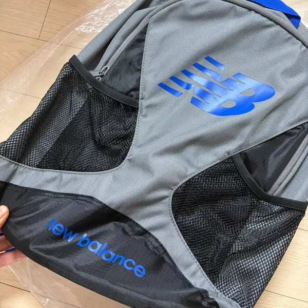 [BUNJANG] New Balance Grey Blue Backpack / 뉴발란스 그레이블루 백팩