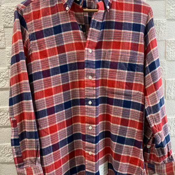 [BUNJANG] Thom Browne Check Shirt Red / 특가!! <정품> 톰브라운 체크 남방 레드