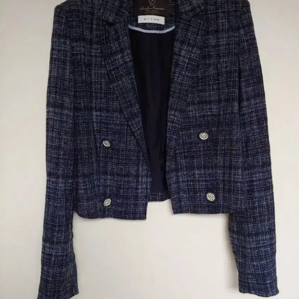 [BUNJANG] MICHAA Tweed Jacket Navy / 미샤 트위드자켓55