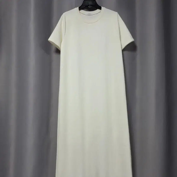 [BUNJANG] Cream Solid Spandex Dress / 크림색 무지 스판 원피스