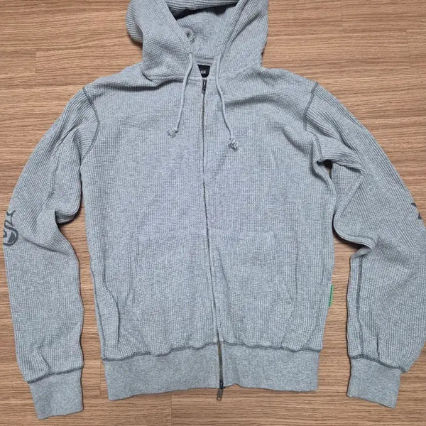 [BUNJANG] YESEYESEE Waffle Hooded Zip-Up Jacket (M) / YESEYESEE 예스아이씨 와플 후드 집업 M