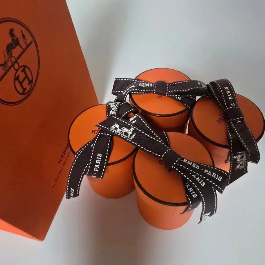 [BUNJANG] Hermes Twilly Box Bundle Set (4 Boxes) + Shopping Bag / *4개 일괄* 에르메스 트윌리 박스 (4개) + 쇼핑백1장
