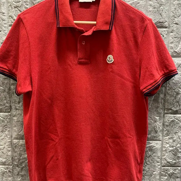 [BUNJANG] Moncler Red Tipped Polo Shirt M / 초특가!! <정품>몽클레어 레드 카라티 M