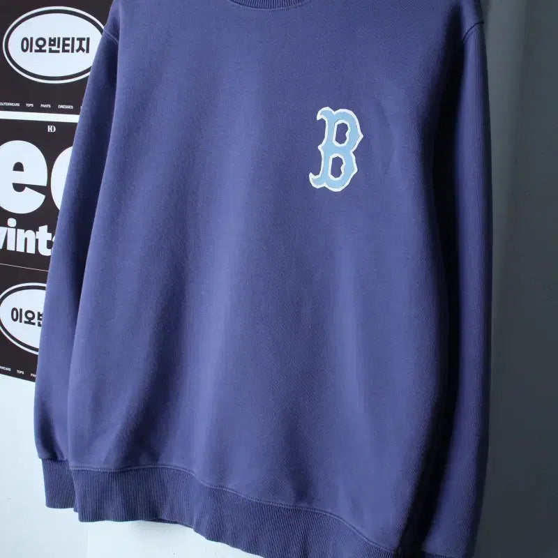 [BUNJANG] MLB Boston Red Sox Crewneck Sweatshirt / (M) MLB 엠엘비 맨투맨 티셔츠 보스턴 레드삭스 블루-H37327