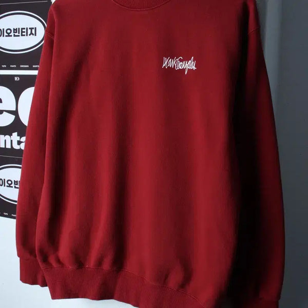 [BUNJANG] Mark Gonzales x What It Is x Basic Crewneck Sweatshirt / (S-M) 마크곤잘레스 맨투맨 티셔츠 와릿이즌 백로고-H37330