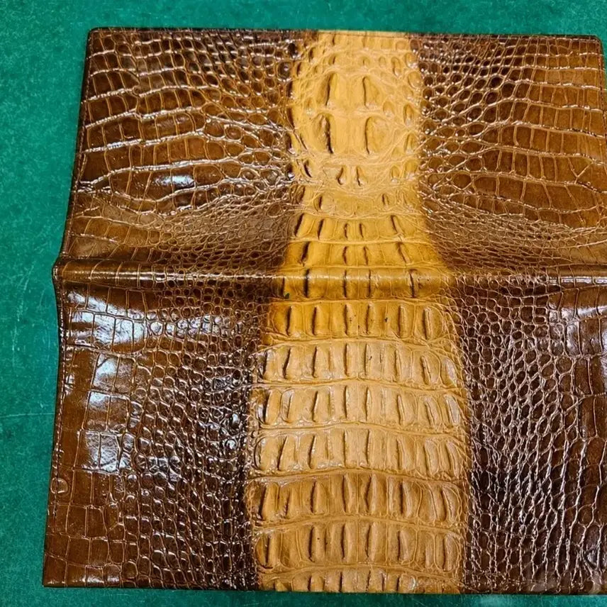 [BUNJANG] Luxury Genuine Crocodile Leather Men's Long Wallet / [럭셔리] 리얼 악어가죽 남성 장지갑 (중후한 멋/수납력갑/초특가)