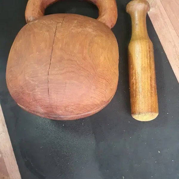 [BUNJANG] Wooden Monk's Bell Set / 원목 케틀벨 목탁 세트