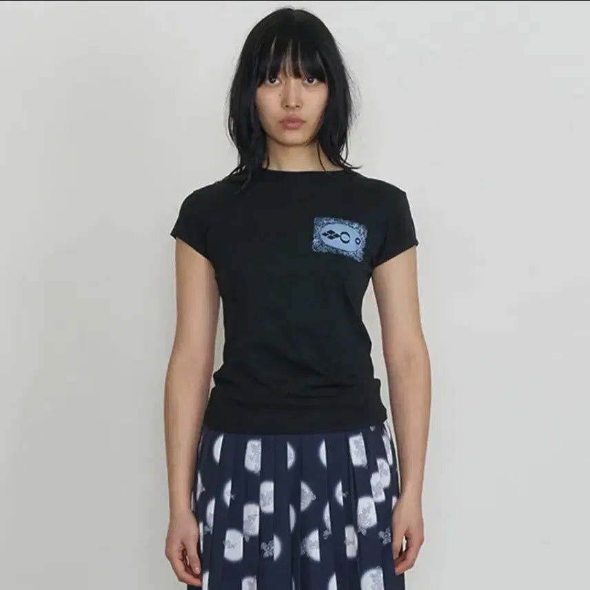 [BUNJANG] Oddly Workshop Doily Baby Tee Onyx / 오들리워크샵 Doily Baby Tee, Onyx