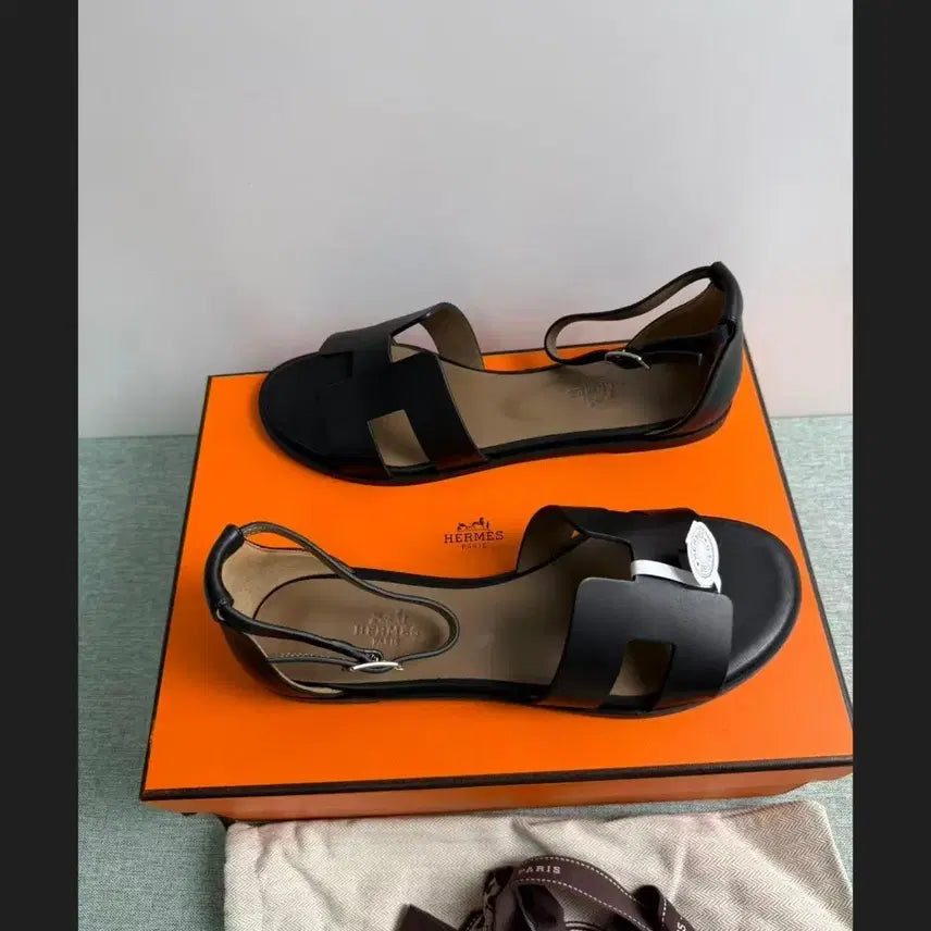 [BUNJANG] Hermès Style Lambskin Sandals - Size 245 / 에르메스 스타일 램스킨 샌들 245
