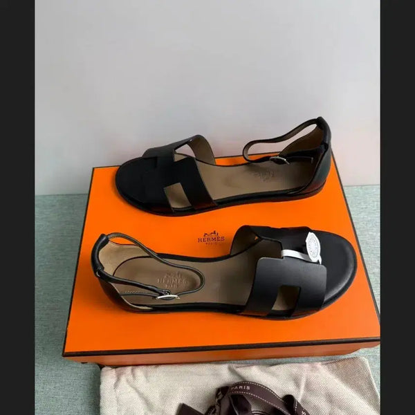 [BUNJANG] Hermès Style Lambskin Sandals - Size 245 / 에르메스 스타일 램스킨 샌들 245