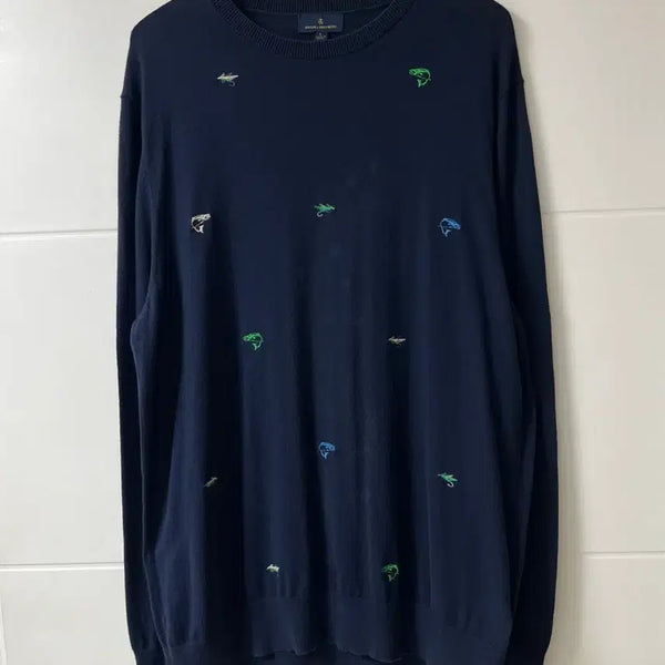 [BUNJANG] Brooks Brothers Embroidered Knit Sweater / 브룩스브라더스 자수 니트