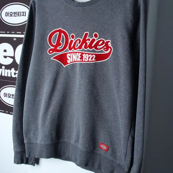 [BUNJANG] Dickies Big Logo Sweatshirt Y2K Grey / (L-XL) 디키즈 맨투맨 티셔츠 Y2K 빅로고 그레이-H37393