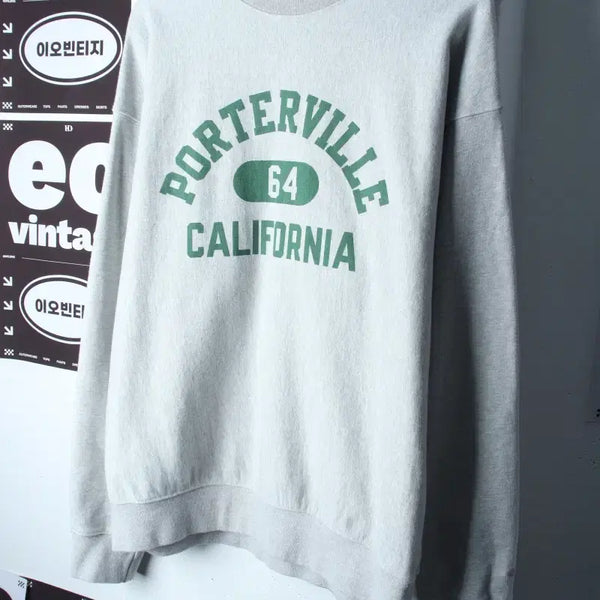[BUNJANG] Outstanding Big Logo Sweatshirt Melange Grey (M-XL) / (M-XL) 아웃스탠딩 맨투맨 티셔츠 빅로고 멜란지 그레이-H37396