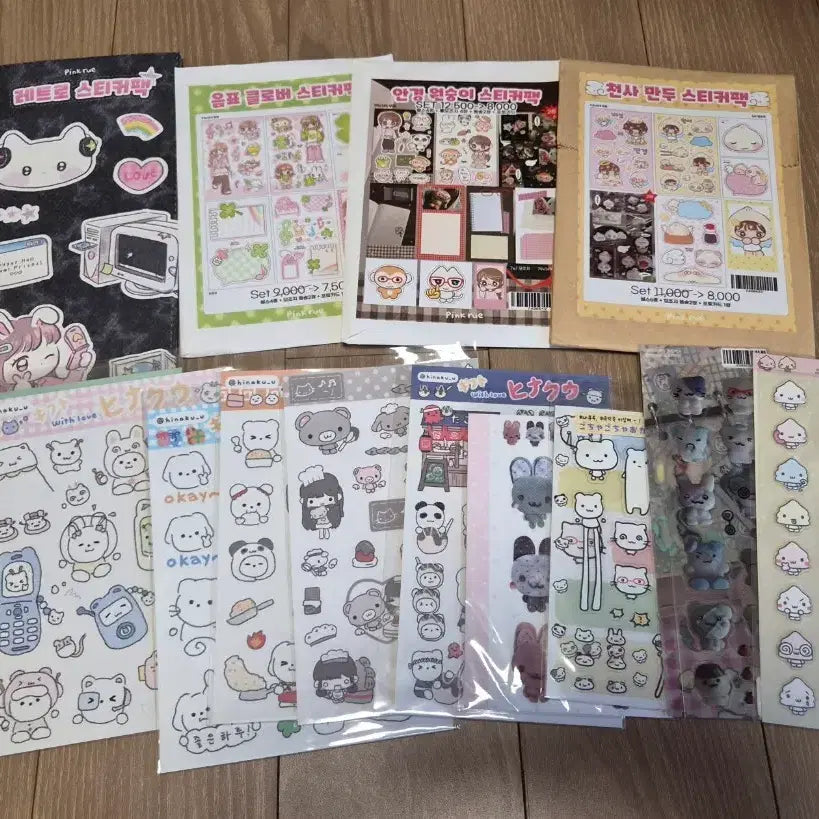 [BUNJANG] Popular Artist Diary Decorating Seal Sticker Set - 100 Sheets Bundle / 5번/인기작가 다꾸 씰스티커 새상품 100장 일괄판매/장당870/운포