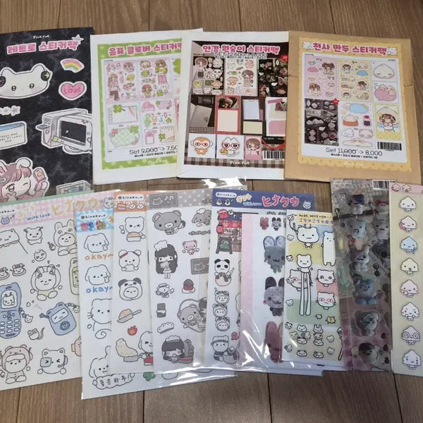 [BUNJANG] Popular Artist Diary Decorating Seal Sticker Set - 100 Sheets Bundle / 5번/인기작가 다꾸 씰스티커 새상품 100장 일괄판매/장당870/운포