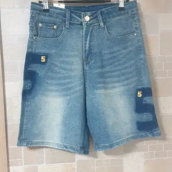 [BUNJANG] Women's Number 5 Blue Jeans Shorts Size M / 여성 넘버5청반바지(새옷)