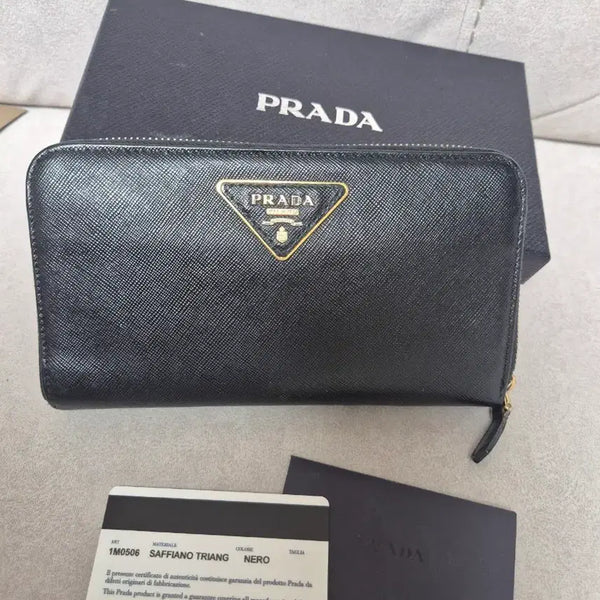 [BUNJANG] Prada Zipper Long Wallet / 정품 프라다 장지갑
