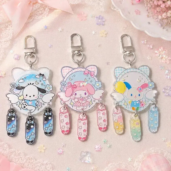 [BUNJANG] Sanrio Dreamcatcher Acrylic Pendant Keychain / 산리오 드림캐쳐 아크릴 팬던트 키링 (개당가격)