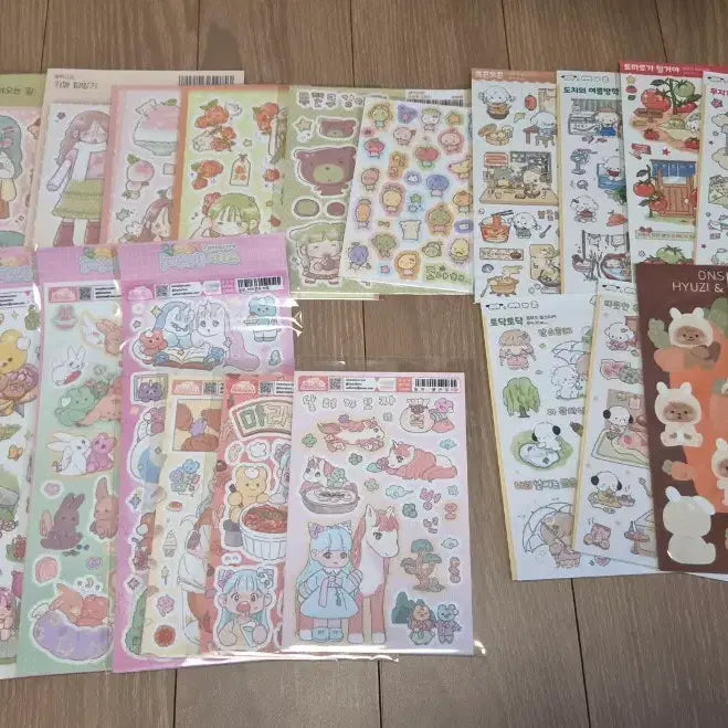 [BUNJANG] Popular Artist Diary Deco Seal Sticker Bundle Set (100 pcs) / 10번/인기작가 다꾸 씰스티커 새상품 100장 일괄판매/장당870/운포