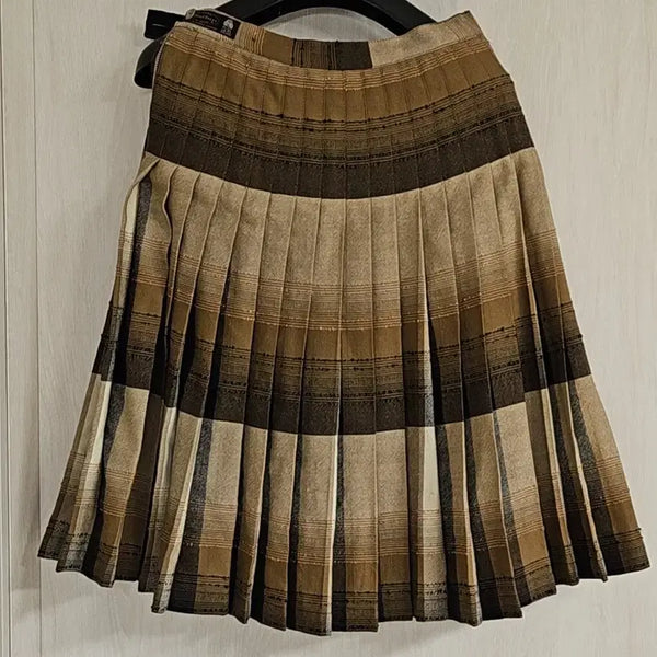 [BUNJANG] Highland Queen Double-Sided Pleated Skirt / 캐나다 (28~29또는30실측참조)양면 플리츠 스커트